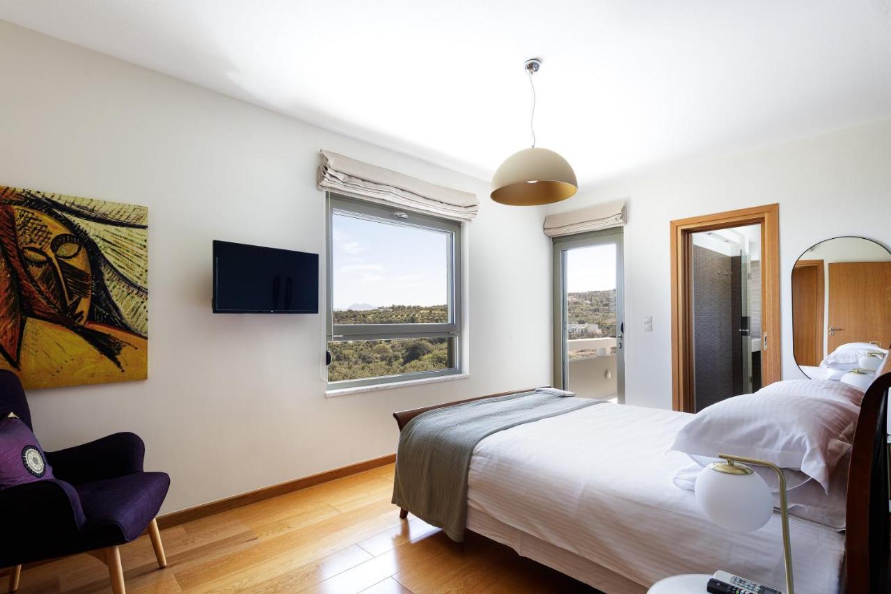 Rizes Villa With Jacuzzi & Heated Pool Agia Triada Zewnętrze zdjęcie
